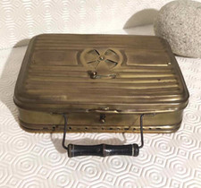 chaufferette ancienne en laiton Girodon vintage