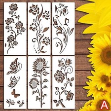 Large Flower Stencils Reusable Flower Stencils for Painting on Wood=