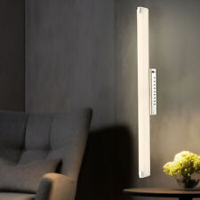 Lampe Miroir Applique Murale Tube Verre Satiné LED Chrome Interrupteur À Bascule