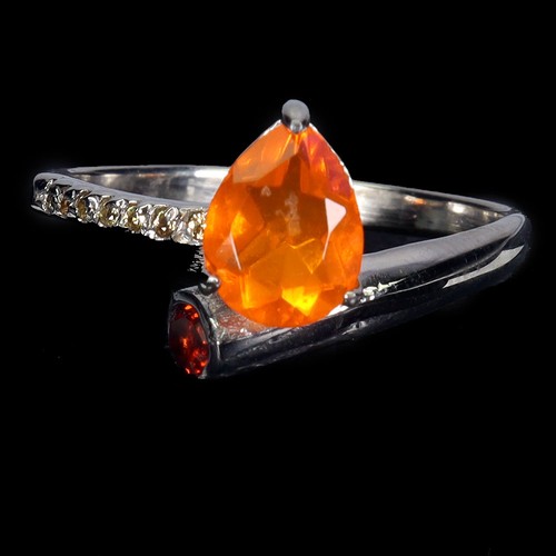 925 bague argent poire - 925,