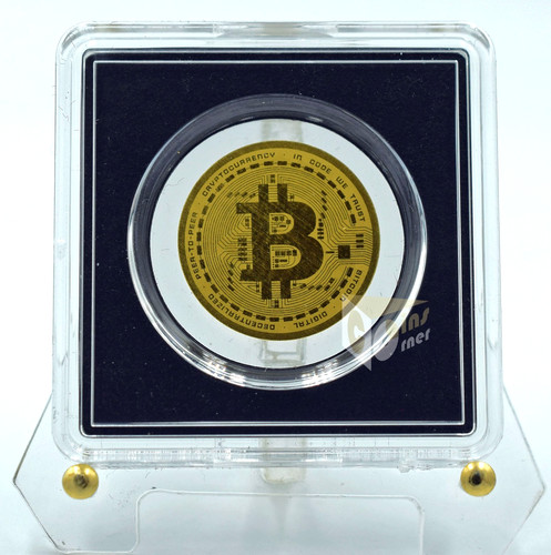Médaille bitcoin 1 - d'or, 1/1000