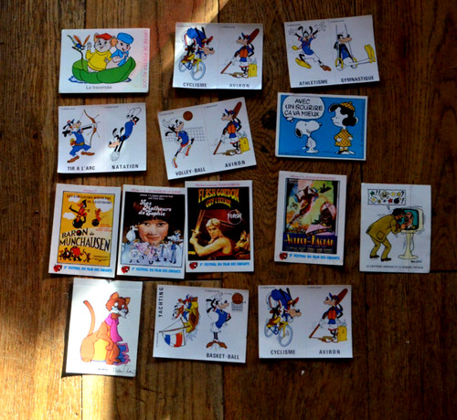 Lot vignettes panini vache - vignettes,