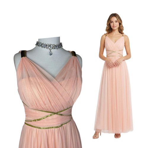 Robe maxi vintage y2k rose - robe,