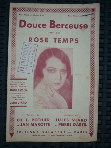 Partition rose temps douce - partition:,