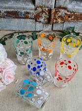 6 ANCIENS VERRES EN VERRE