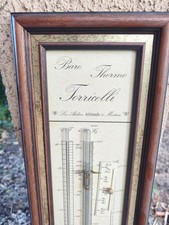 Baromètre-thermomètre antique Torricelli, Ateliers Altitude Montreau,...