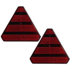 Ensemble De 2 Réflecteurs Hella Rouges Autocollants Pour Caravane Fendt