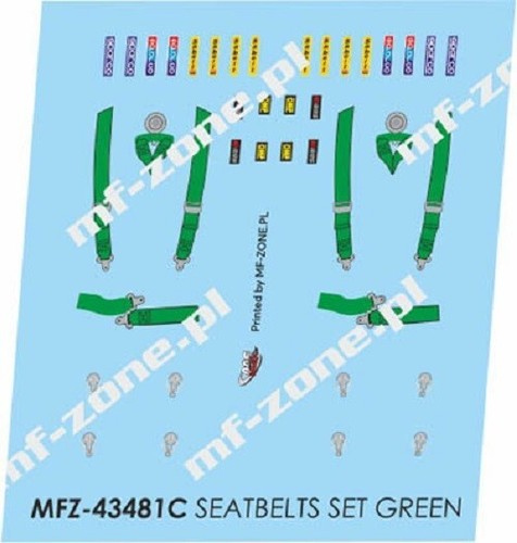 Decals seabelts harnais - 1/43,
