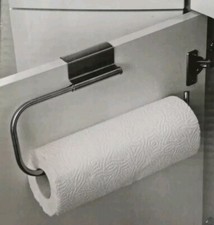 Porte Essuie Tout à suspendre acier inox Porte Rouleau Papier dérouleur Cuisine 