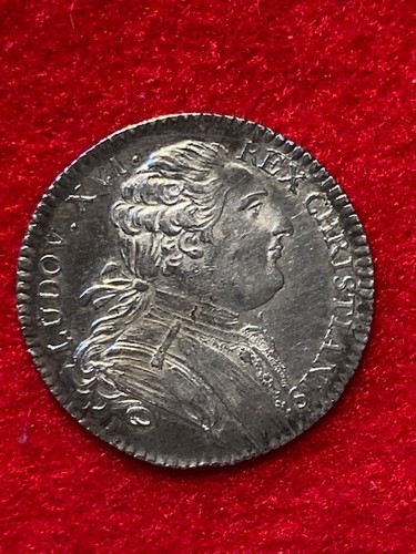 Jeton argent louis xvi marine - louis,