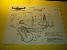 FEUILLET no 13 PLAN D INSTALLATION D EPOQUE POUR POMPE A ESSENCE BOUTILLON satam