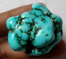 197,15 ct. Arizona bleu naturel turquoise brute pierre précieuse cadeau pour ...