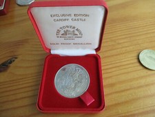 ANCIENNE MEDAILLE THE CARDIFF CASTLE SOLID PROOF MEDAILLON