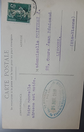 Timbre perfore voir scan