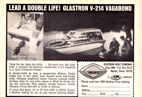 Glastron boat 214 vagabond - glastron, v-214