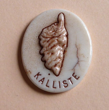 Fève pub perso - Prime 1995 - La Corse : La Carte Corse - Kalliste