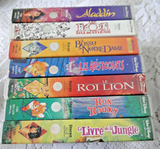 VHS Lot 7 cassettes films Walt