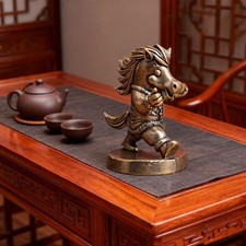 Statue de cheval en laiton