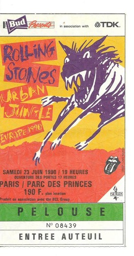 Rare ticket billet concert - rare,