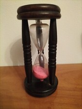 Sablier ancien en  verre et