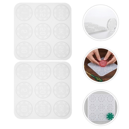 Reusable silicone poker chip - poker,