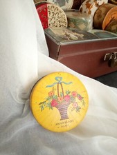 Boîte à poudre ancienne de marque HOUBIGANT - Quelques Fleurs - Avec Houpette