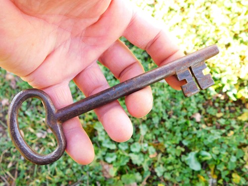 4cm ancienne clé fer - ancienne, en