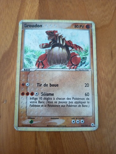 Carte pokémon groudon - pokémon,