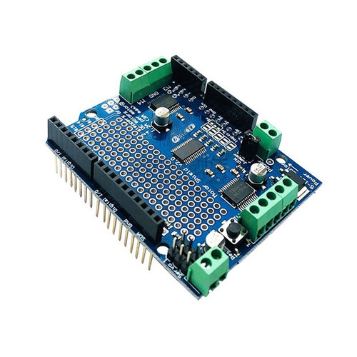 Bouclier moteur bleu pcb - bouclier,