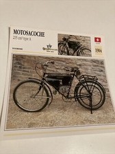 Motosacoche 215 cm3 type A 1904 carte moto de collection Atlas Suisse