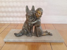 ART DECO figurine fille et