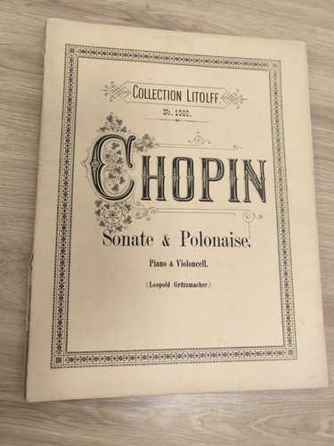 Ancien livre partitions chopin - ancien,