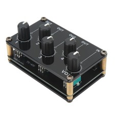 Mini Stéréo Audio Mixer 4 Canaux Acrylique Métal Sensible Audio Mixer Noir P OBF