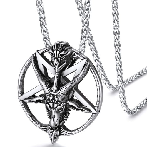Collier satanique baphomet - satanique,