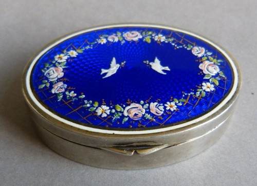 Petite boite argent massif - , et