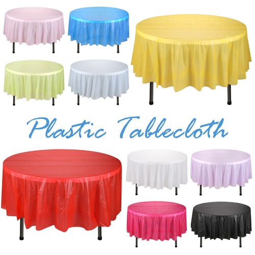 Nappe ronde plastique 4 - nappe,
