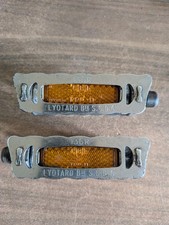 Paire de pédales vélo ancien vintage LYOTARD 136R – avec catadioptres  –