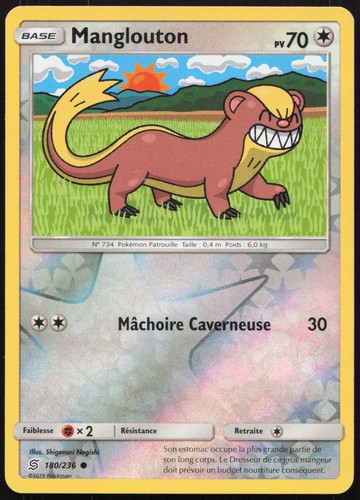Carte pokémon manglouton - carte,