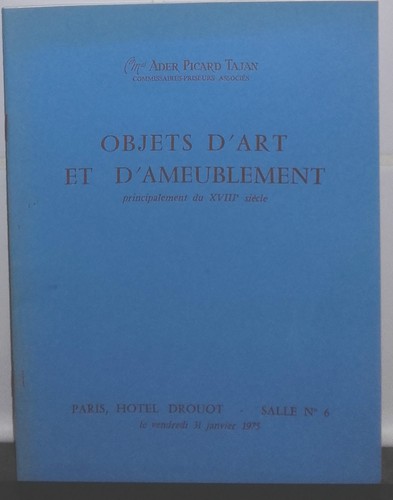 1975 catalogue vente - vente, hôtel