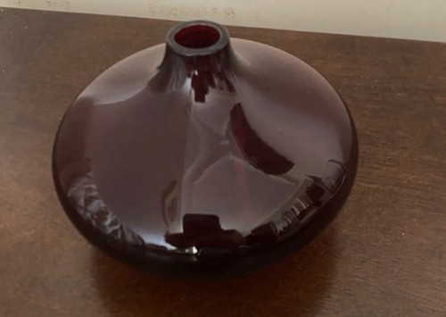 Vase soliflore verre rouge - vase,