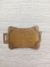 Plaque De Vélo Ancienne