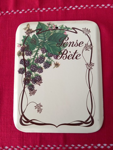 Plaque émaillée pour déco - plaque,