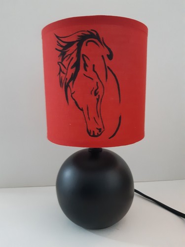 Lampe poser peint - peint, main