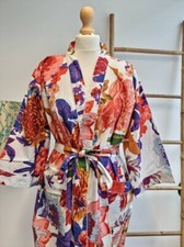 Robe En Coton Longue Kimono De