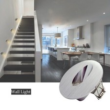 3W LED Spot Escalier Lampe Murale Rond Encastrable Marche Lumière Blanc Chaud