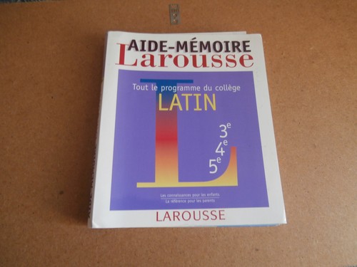 Aide mémoire latin collège - aide,