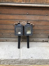 Lampe Phare De Calèche Ancien 19e Siècle 