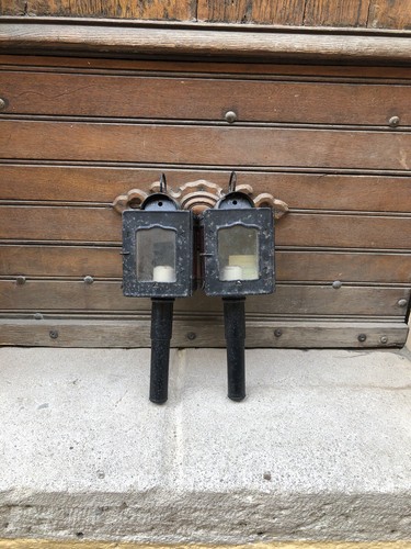Lampe phare calèche ancien - lampe,