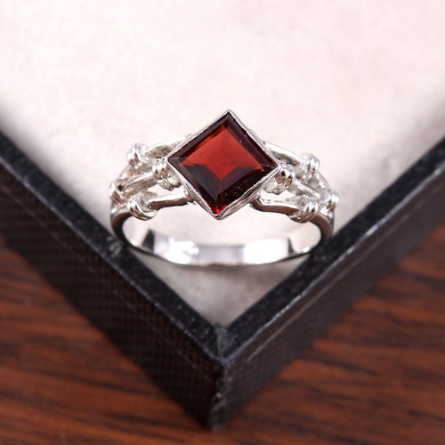 Bague grenat naturel - bague,