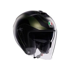 Casque Jet Moto AGV IRIDES SAKAI Vert Mat Noir E2206